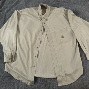 Bugle boy company tan shirt size Large